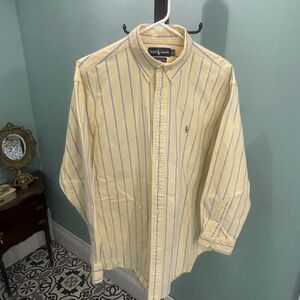 Ralph Lauren Yellow Casual Button Down Shirt
